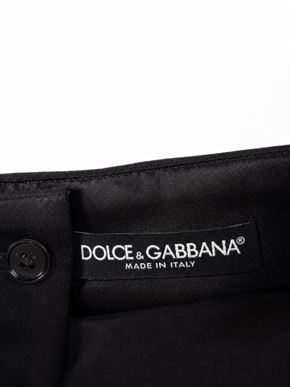 Dolce & Gabbana Black Lace Hem Pencil Skirt IT 52 (US 16) Made in Italy - Picture 5 of 13